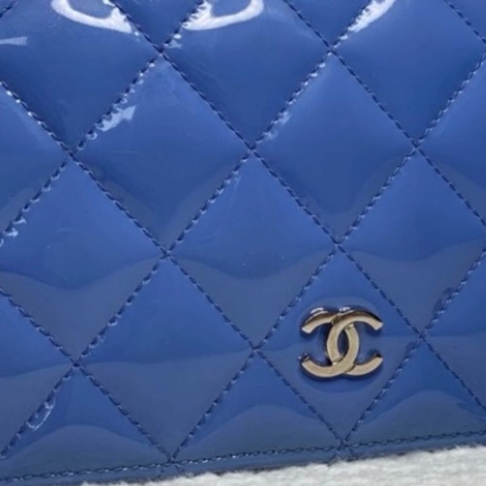 EUC! Chanel • Blue Quilted Crossbody WOC. 💙💙💙 has been authenticated by posh. - Picture 5 of 5